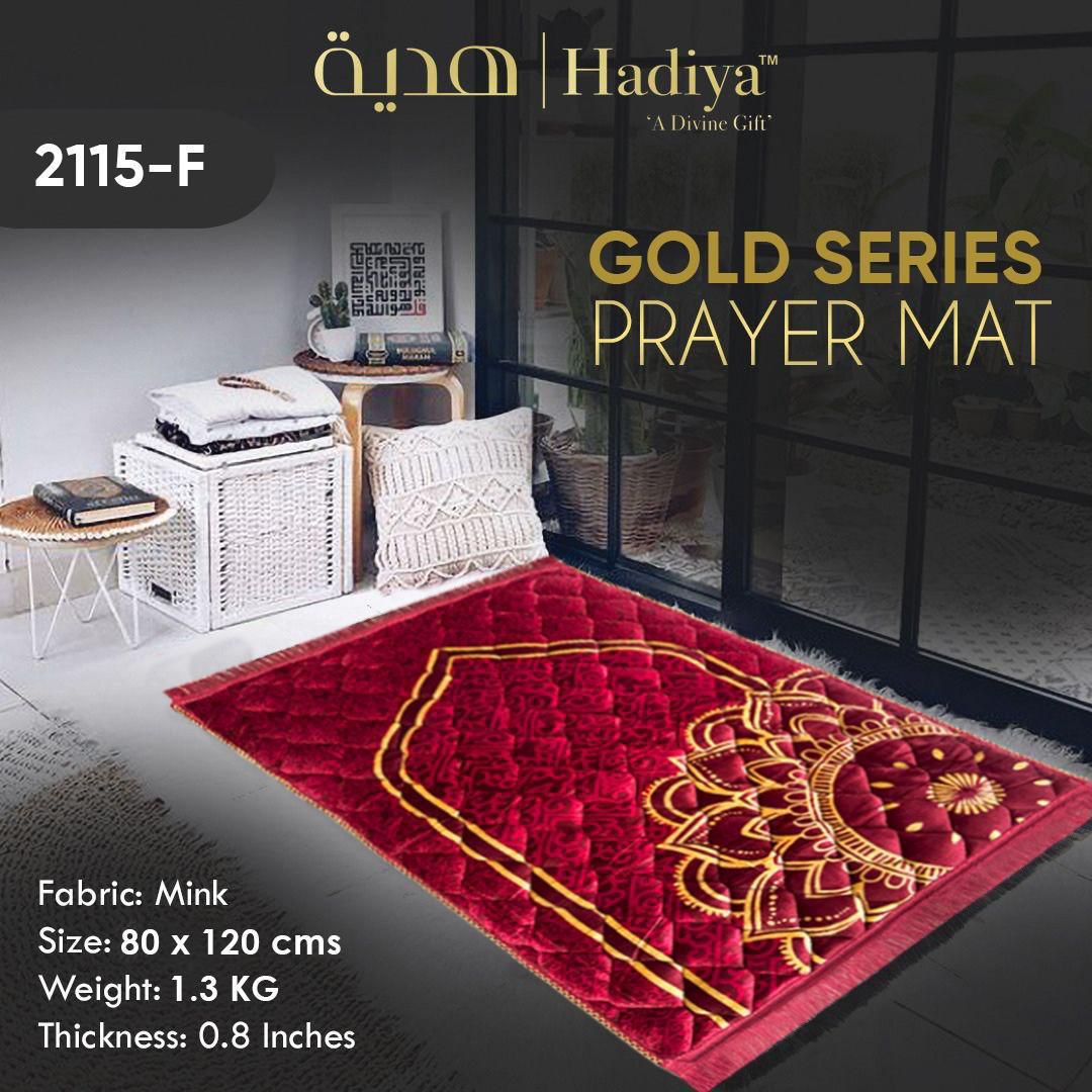 Gold series Mink Soft jayenamaz Floral Red Quilted Crimson Edition